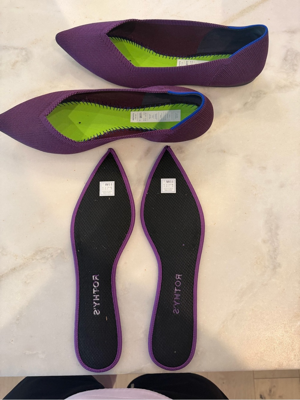 Rothy's Purple Point Slip-On Flats - Picture 5 of 6